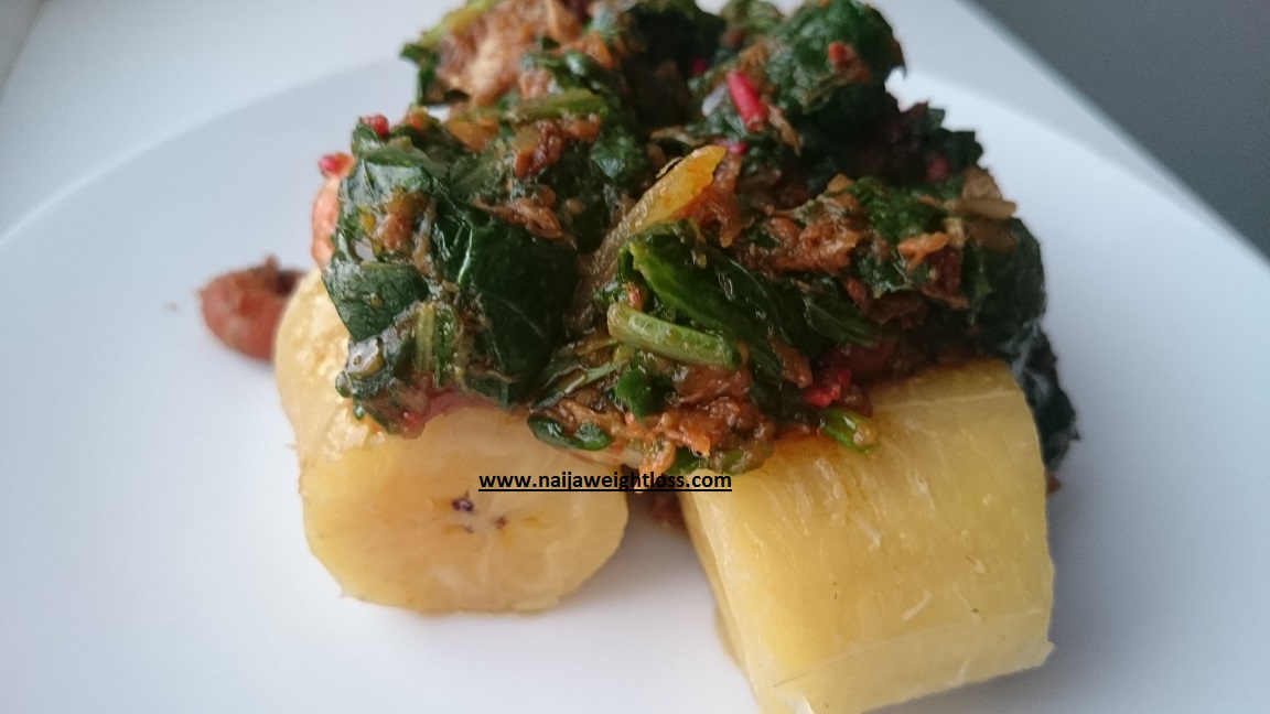 Plantain With Vegetable Stew